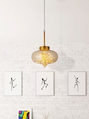 Searchlight Gold Tillie Wide Ceiling Light - Image 1 of 4