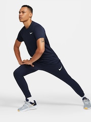Nike Navy Dri-FIT Tapered Training Joggers - Image 3 of 11