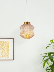 Searchlight Gold Tillie Long Ceiling Light - Image 1 of 4