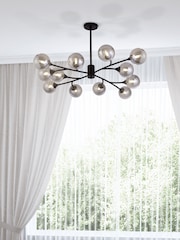 Searchlight Black Pala 12 Light Ceiling Light - Image 1 of 4