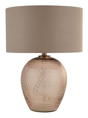Searchlight Brass Bonnie Blush Glass Table Lamp Base - Image 3 of 4