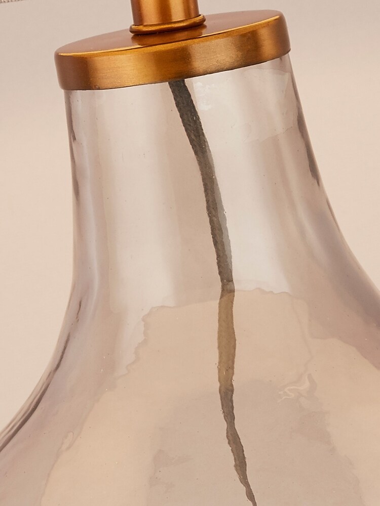 Searchlight Smoked Glass Daisy Table Lamp Base - Image 2 of 4 Searchlight Smoked Glass Daisy Table Lamp Base - Image 2 of 4