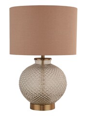 Searchlight Clear Glass/Brass Ella Table Lamp Base - Image 4 of 4