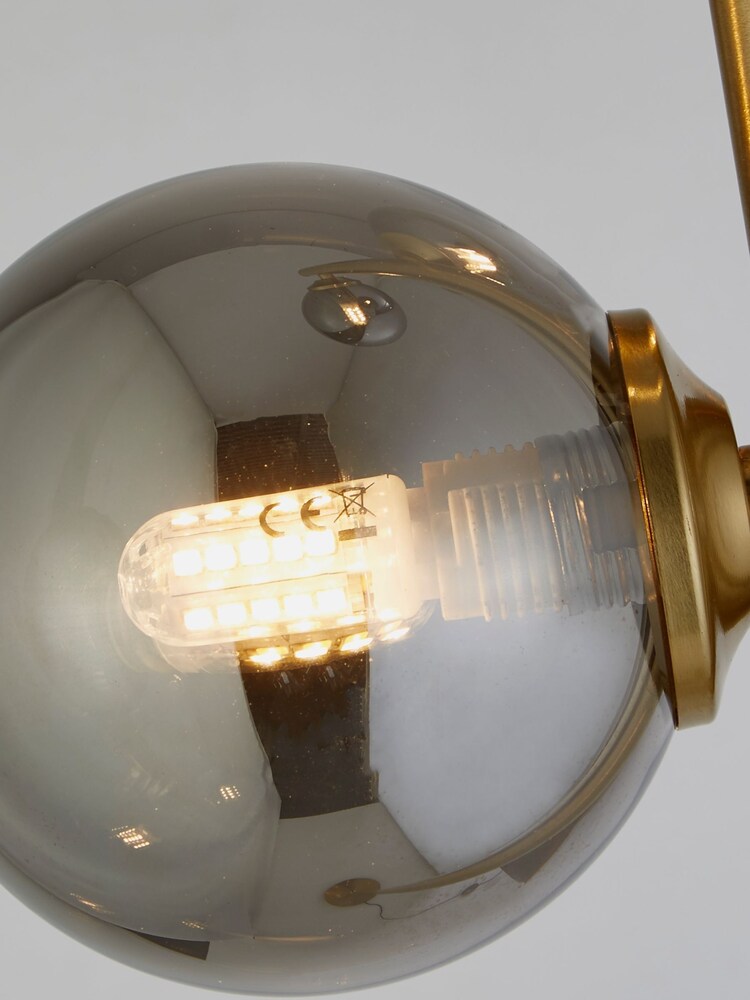 Searchlight Brass Poppy Floor Lamp - Image 2 of 4