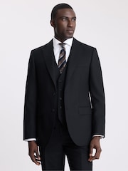 MOSS Navy Blue Regular Fit Twill Suit Jacket - Image 1 of 6
