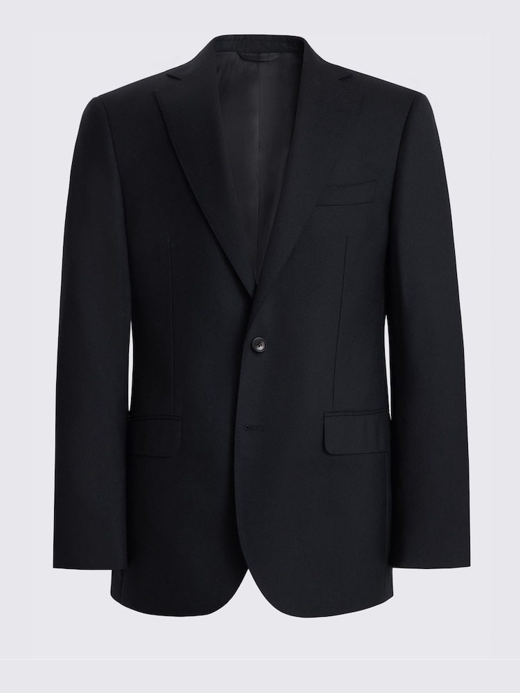 MOSS Navy Blue Regular Fit Twill Suit Jacket - Image 6 of 6 MOSS Navy Blue Regular Fit Twill Suit Jacket - Image 6 of 6