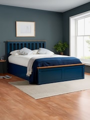 Birlea Navy Blue Austin Ottoman - Image 1 of 7
