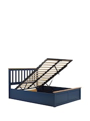 Birlea Navy Blue Austin Ottoman - Image 7 of 7