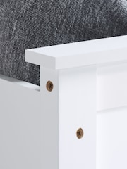 Birlea White Austin Ottoman - Image 5 of 7