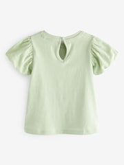 Žajbljevo zelena s samorogom - kratek rokav; s kratkimi rokavi Cotton majica (3mesecev-7leto) - Slika 5 iz 5