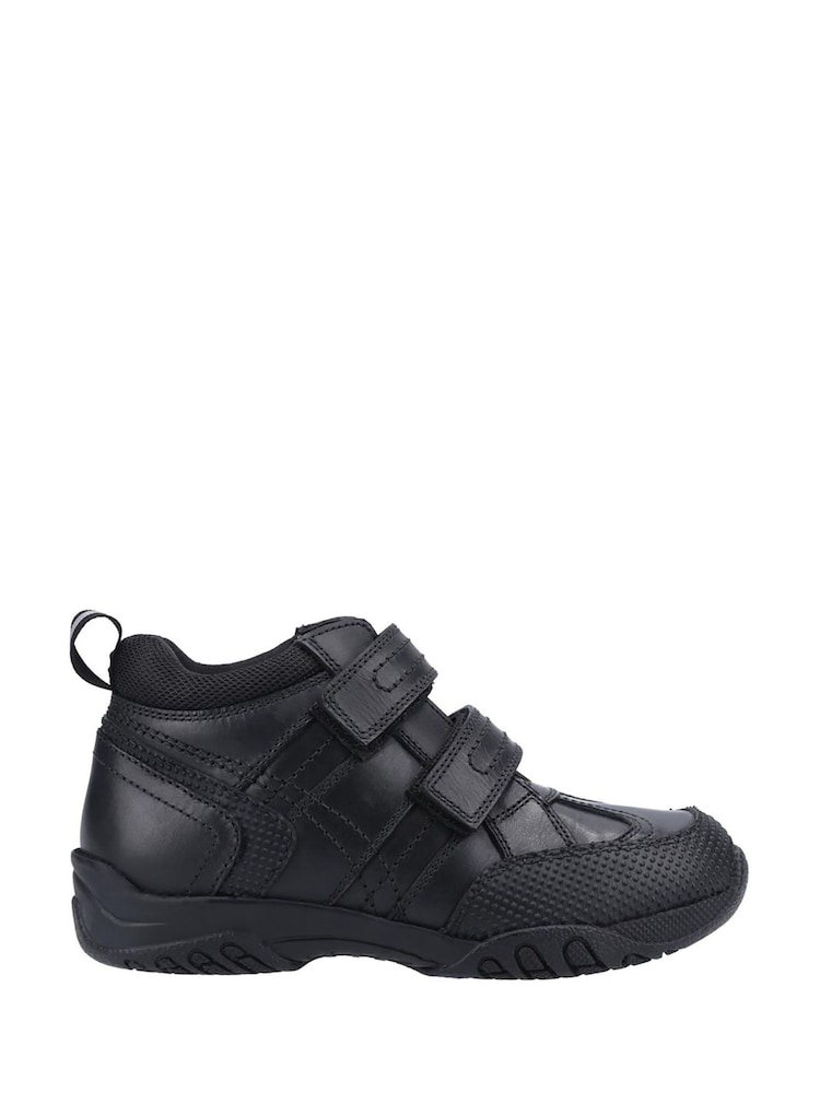 Hush Puppies 	Black Jezza Junior School Boots - Image 1 of 4