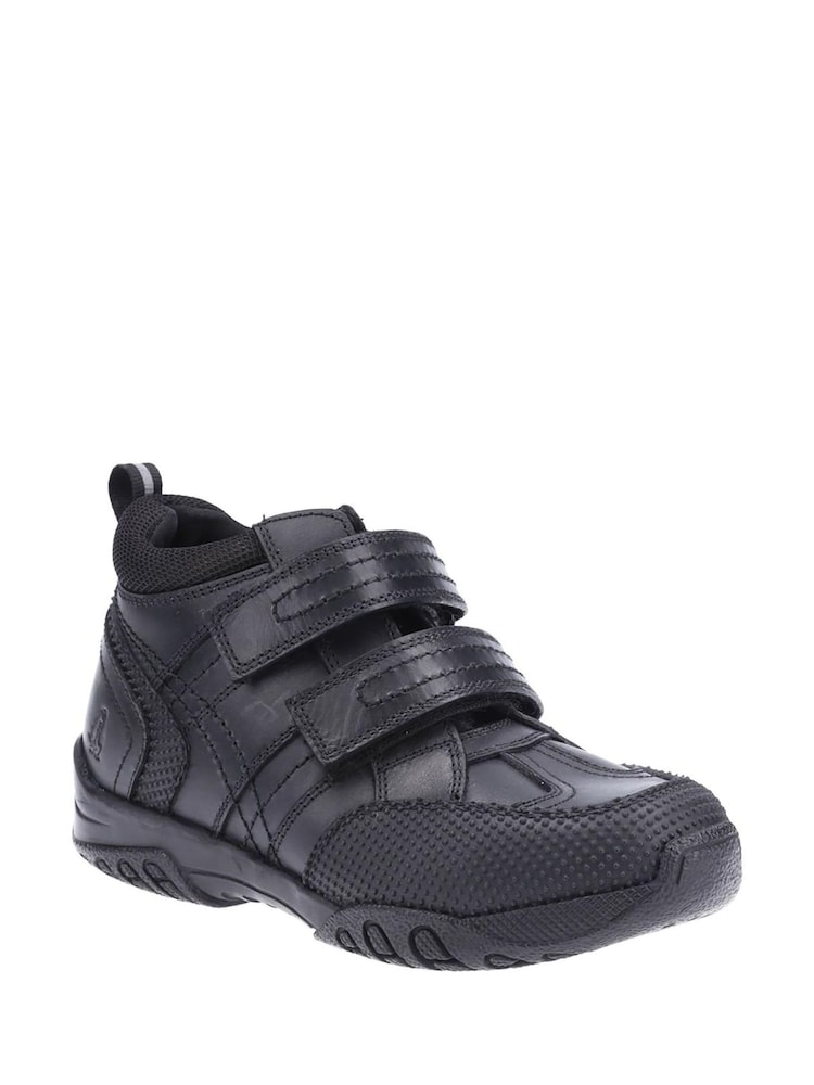 Hush Puppies 	Black Jezza Junior School Boots - Image 2 of 4