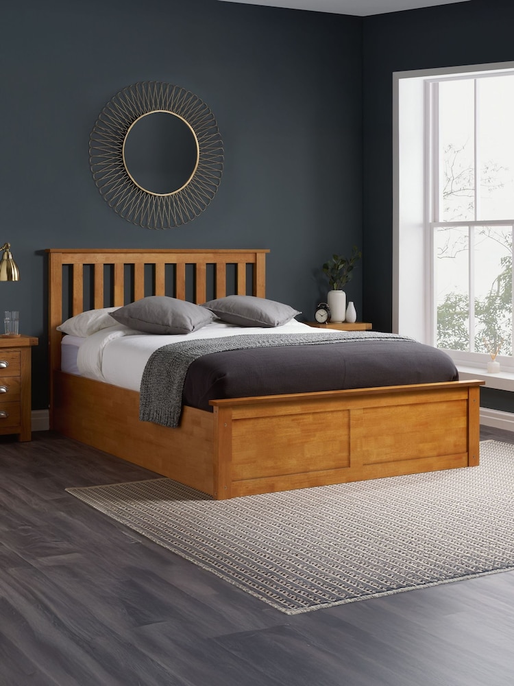 Birlea Oak Austin Ottoman - Image 1 of 7 Birlea Oak Austin Ottoman - Image 1 of 7