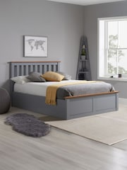 Birlea Stone Grey Austin Ottoman - Image 1 of 7