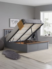 Birlea Stone Grey Austin Ottoman - Image 2 of 7