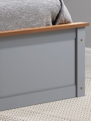 Birlea Stone Grey Austin Ottoman - Image 4 of 7