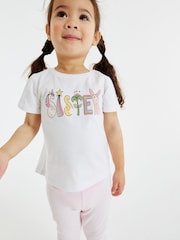 White Sister Short Sleeve Cotton Sister T-Shirt (3mths-7yrs) - Image 1 of 4