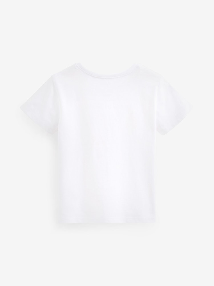 White Sister Short Sleeve Cotton Sister T-Shirt (3mths-7yrs) - Image 4 of 4