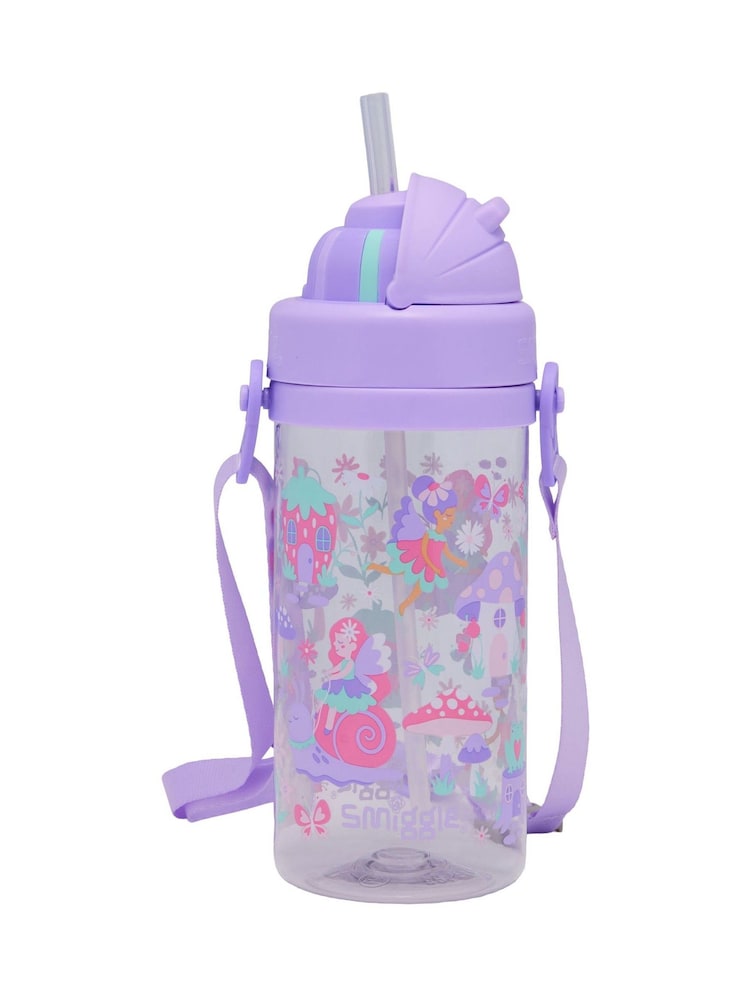 Smiggle Purple I Spy Teeny Tiny Plastic Drink Bottle With Strap 400Ml - Image 2 of 2 Smiggle Purple I Spy Teeny Tiny Plastic Drink Bottle With Strap 400Ml - Image 2 of 2
