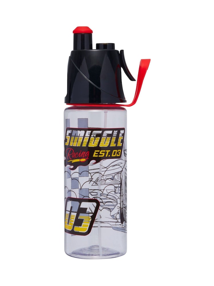 Smiggle Black Pit Stop Plastic Drink Bottle 560Ml - Image 1 of 1
