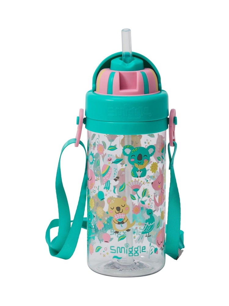 Smiggle Green I Spy Teeny Tiny Plastic Drink Bottle With Strap 400Ml - Image 2 of 2 Smiggle Green I Spy Teeny Tiny Plastic Drink Bottle With Strap 400Ml - Image 2 of 2