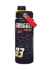 Smiggle Black Pit Stop Squiggle Stainless Steel Insulated Drink Bottle 550Ml - Image 1 of 2