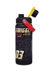 Smiggle Black Pit Stop Squiggle Stainless Steel Insulated Drink Bottle 550Ml - Image 4 of 4