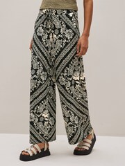 Monochrome Print Jersey Culotte Trousers - Image 1 of 5