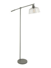 Searchlight Grey Harper Clear Glass Task Floor Lamp - Image 2 of 3