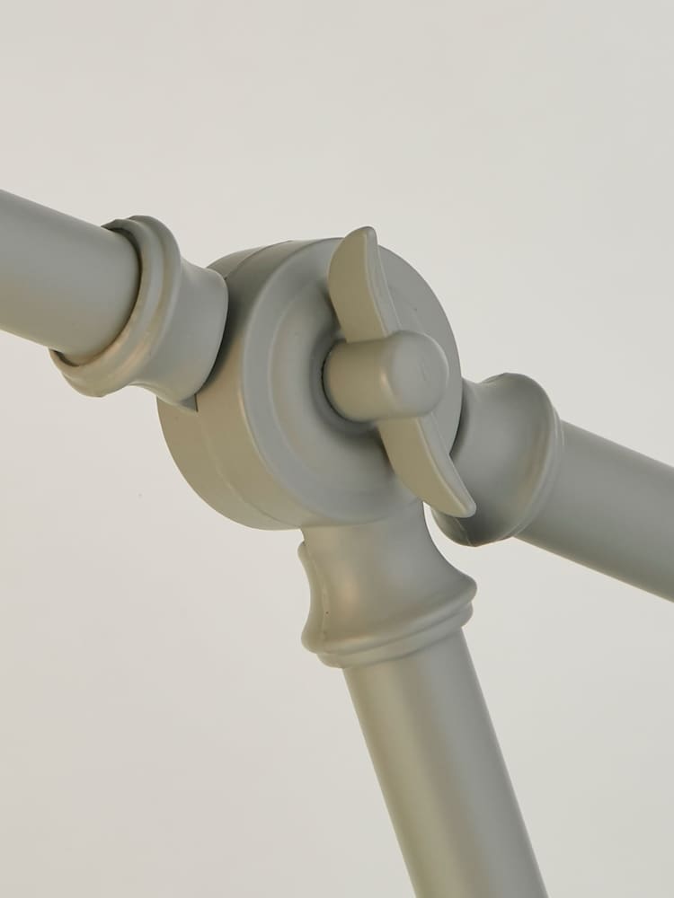 Searchlight Grey Harper Clear Glass Task Floor Lamp - Image 3 of 3
