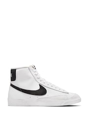 Nike White/Black Blazer Mid 77 Next Nature Trainers - Image 1 of 10