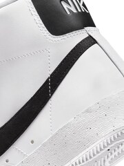 Nike White/Black Blazer Mid 77 Next Nature Trainers - Image 10 of 10