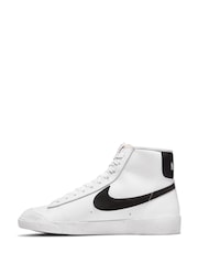 Nike White/Black Blazer Mid 77 Next Nature Trainers - Image 2 of 10