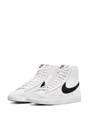 Nike White/Black Blazer Mid 77 Next Nature Trainers - Image 5 of 10
