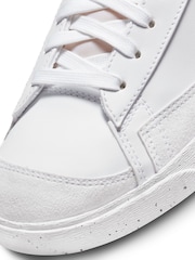 Nike White/Black Blazer Mid 77 Next Nature Trainers - Image 9 of 10