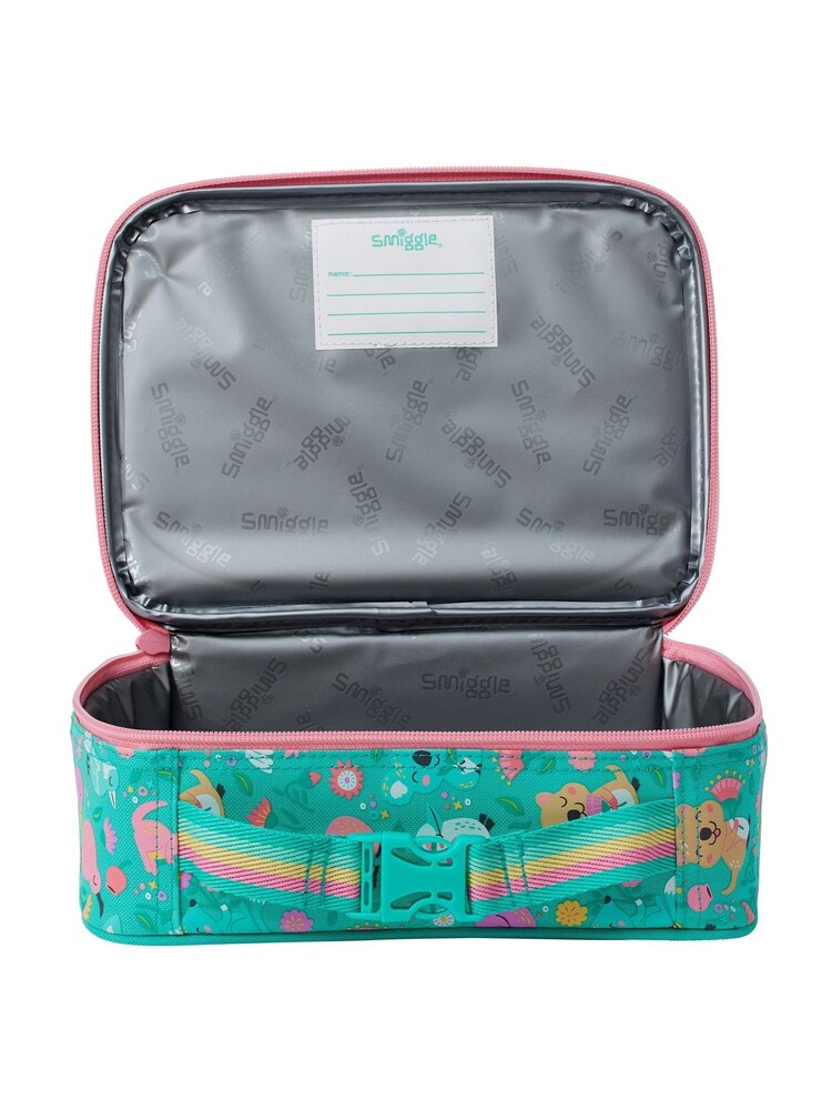 Smiggle Green I Spy Teeny Tiny Square Lunch Box - Image 2 of 2 Smiggle Green I Spy Teeny Tiny Square Lunch Box - Image 2 of 2