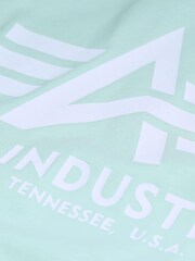 Alpha Industries Green Logo 100% Cotton T-Shirt - Image 7 of 7