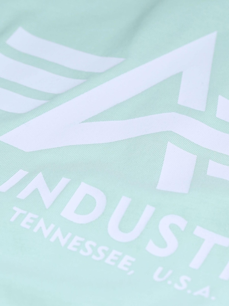 Alpha Industries Green Logo 100% Cotton T-Shirt - Image 7 of 7 Alpha Industries Green Logo 100% Cotton T-Shirt - Image 7 of 7