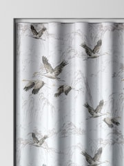 Laura Ashley Grey Animalia Embroidered Made To Measure Curtains - Image 8 of 9