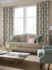 Laura Ashley Pink Tapestry Floral Chenille Made To Measure Curtains - Image 2 of 9