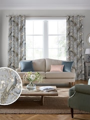 Laura Ashley Blue Belvedere Made To Measure Curtains - Image 1 of 9