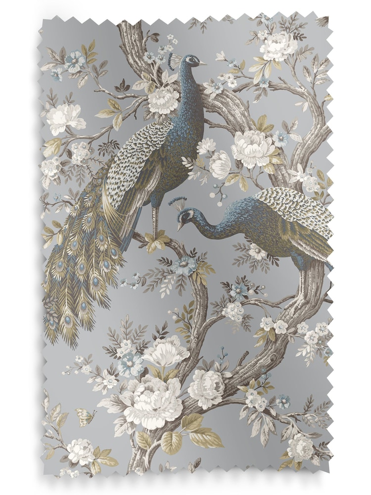 Laura Ashley Blue Belvedere Made To Measure Curtains - Image 9 of 9