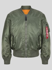 Alpha Industries Green MA1 Reversible Jacket - Image 6 of 8