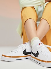 Nike White/Black Court Legacy Trainers - Image 14 of 24
