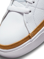 Nike White/Black Court Legacy Trainers - Image 22 of 24