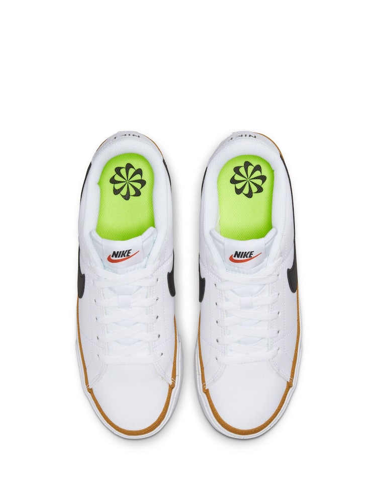 Nike White/Black Court Legacy Trainers - Image 24 of 24 Nike White/Black Court Legacy Trainers - Image 24 of 24