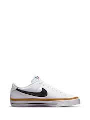 Белый/черный - Кроссовки Nike Court Legacy - Изображение 3 из 12