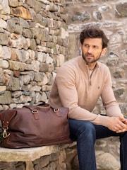 Lakeland Leather Brown Keswick Holdall - Image 1 of 9
