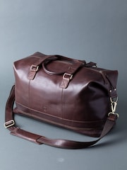 Lakeland Leather Brown Keswick Holdall - Image 3 of 9