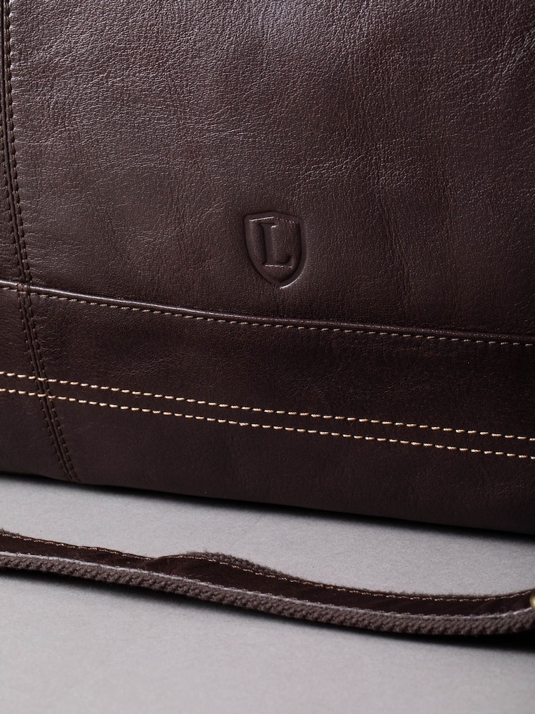 Lakeland Leather Brown Keswick Holdall - Image 7 of 9